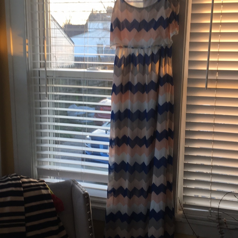 Chevron maxi dress